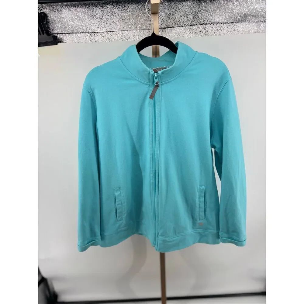 Talbots Everyday Yoga Full Zip Jacket 2XP Plus Size Petite